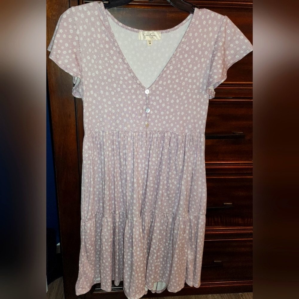 Lavender floral dress
